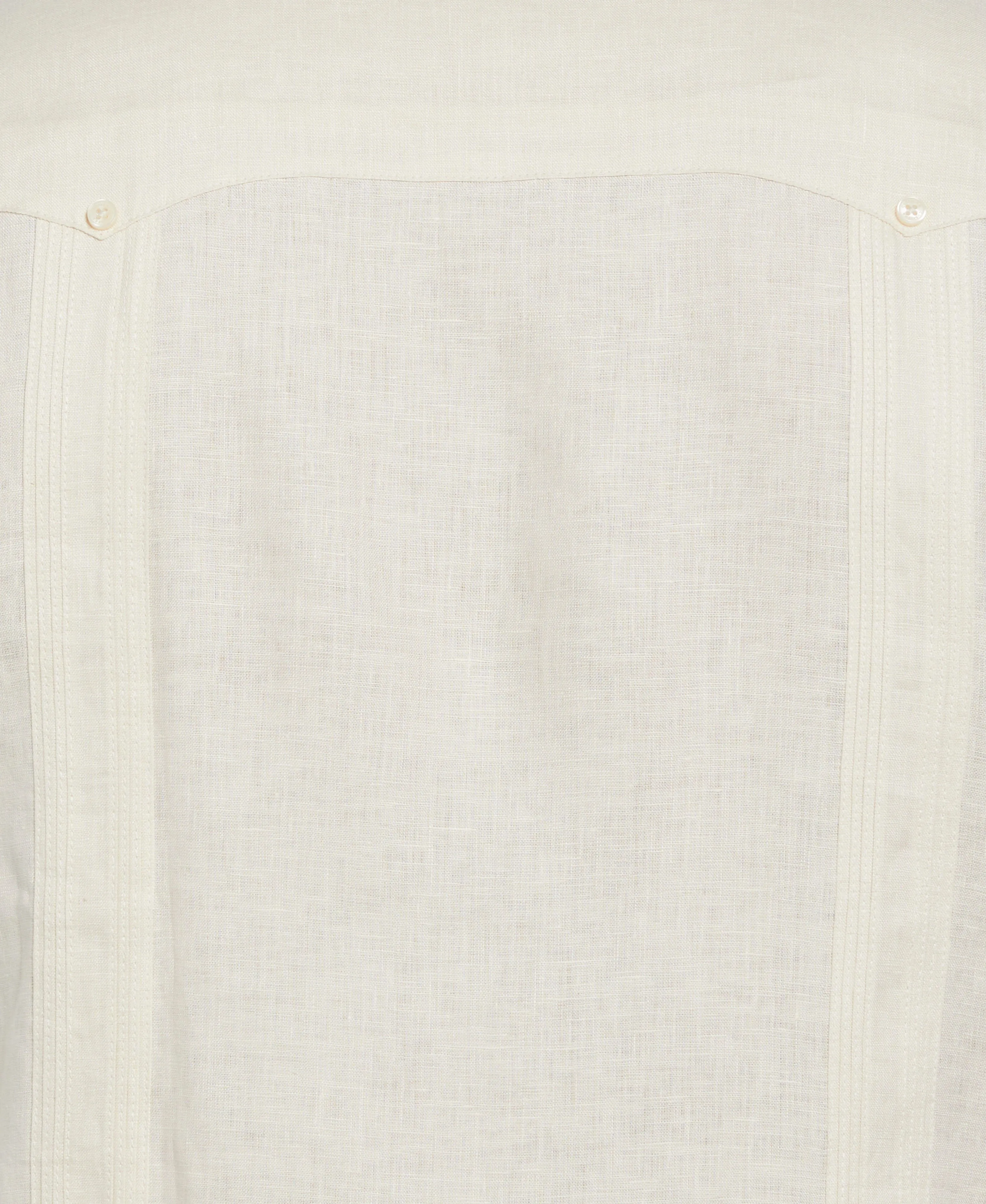 100% Linen Classic Guayabera Shirt - Long Sleeve