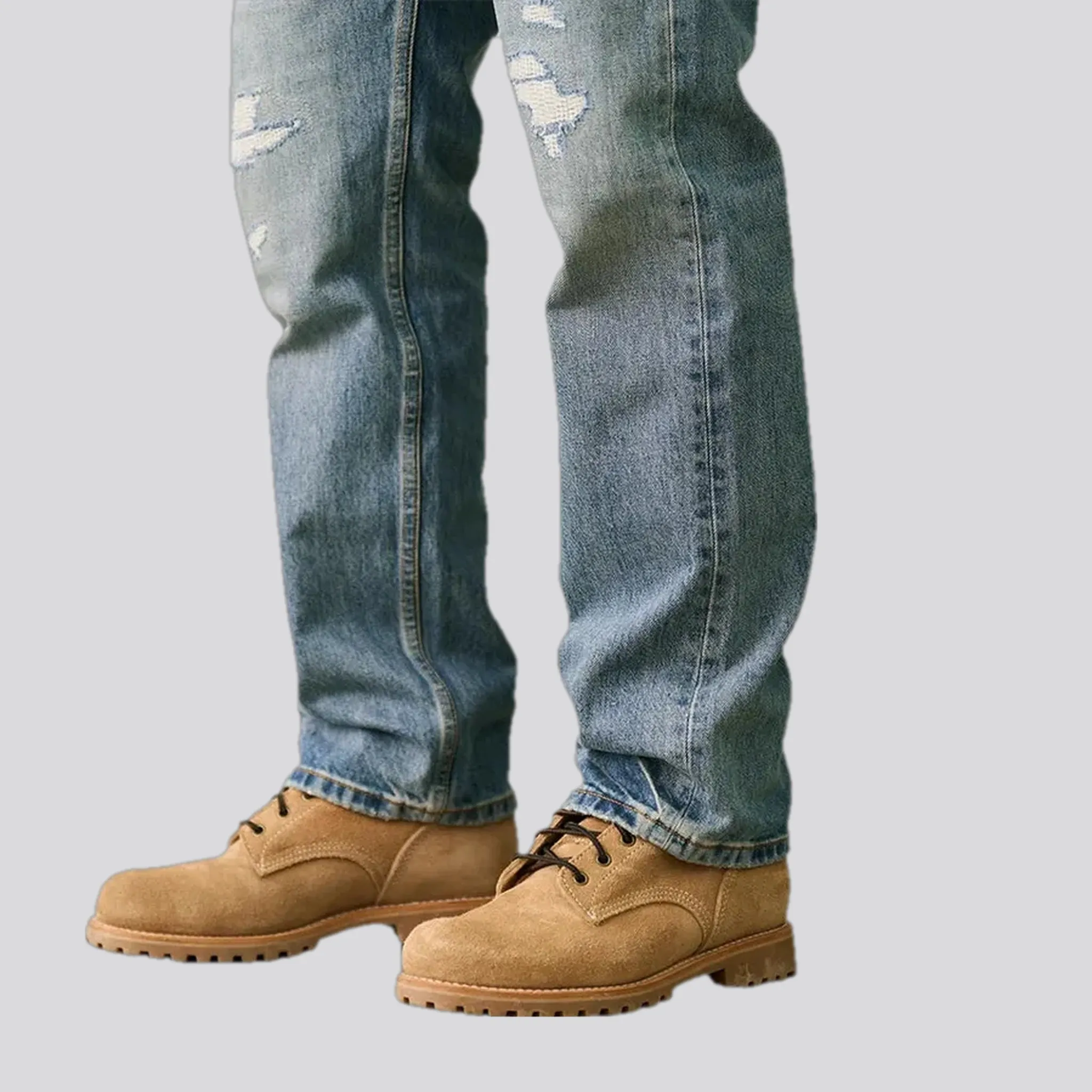 90s style straight fit men's jeans
