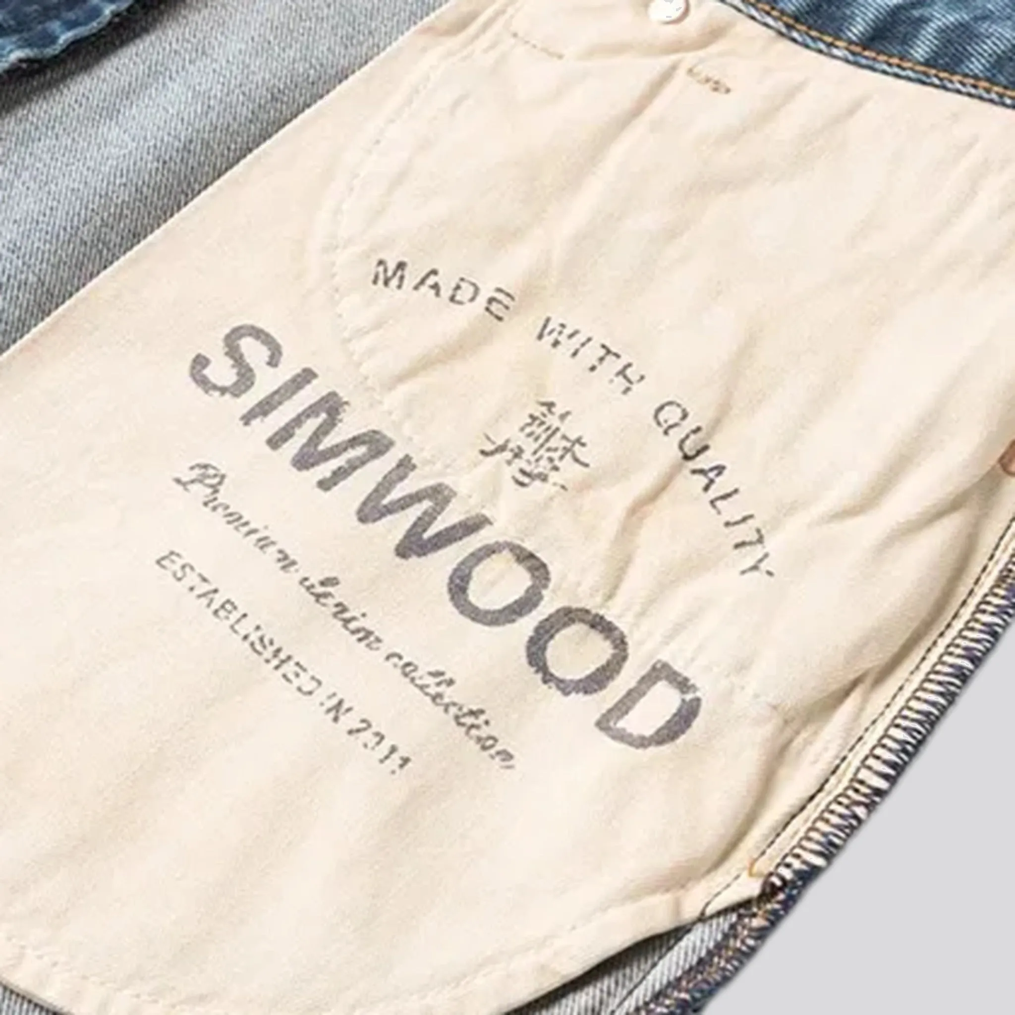 90s style straight fit men's jeans