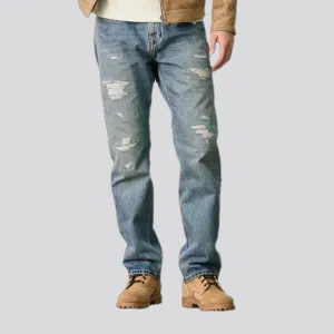 90s style straight fit men's jeans