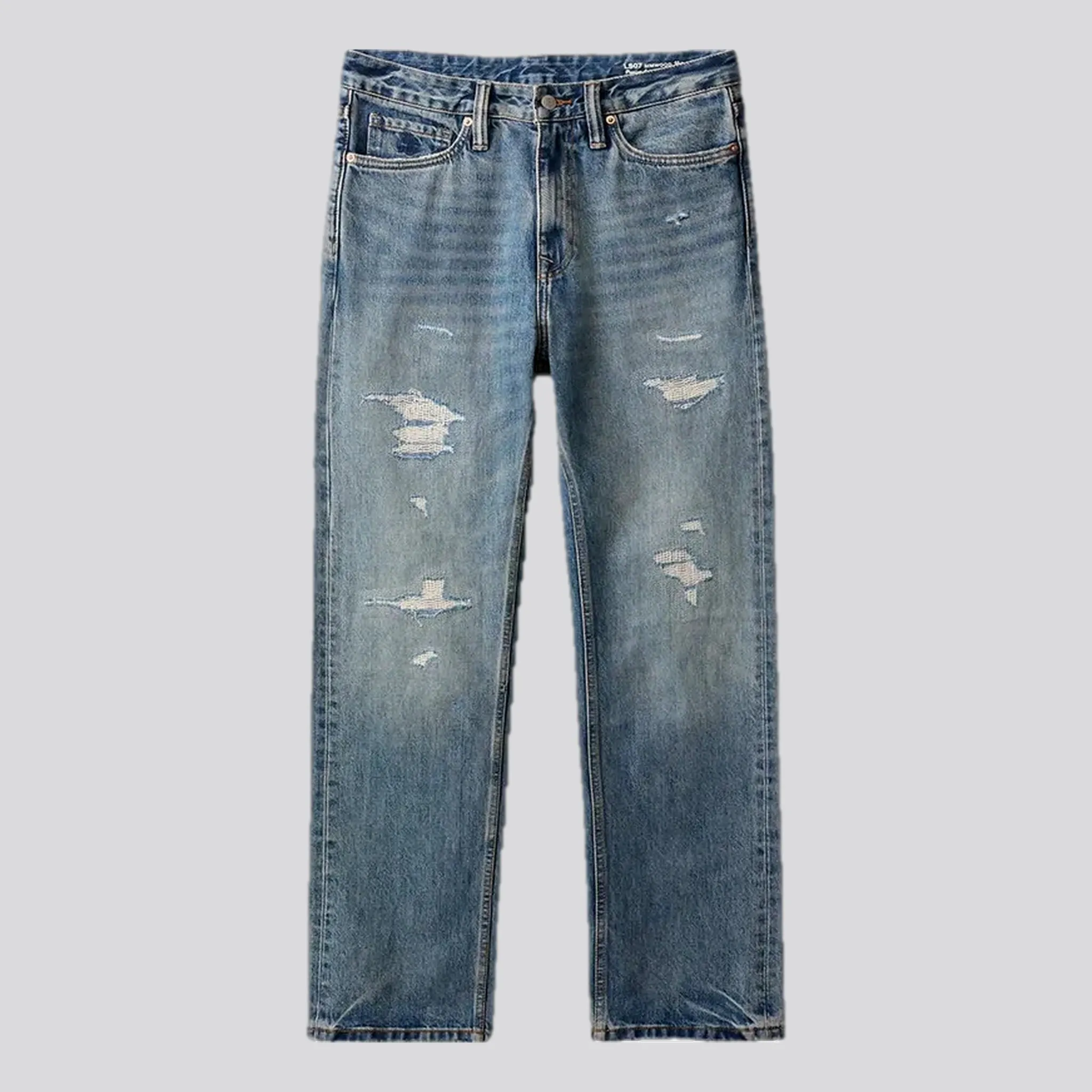 90s style straight fit men's jeans