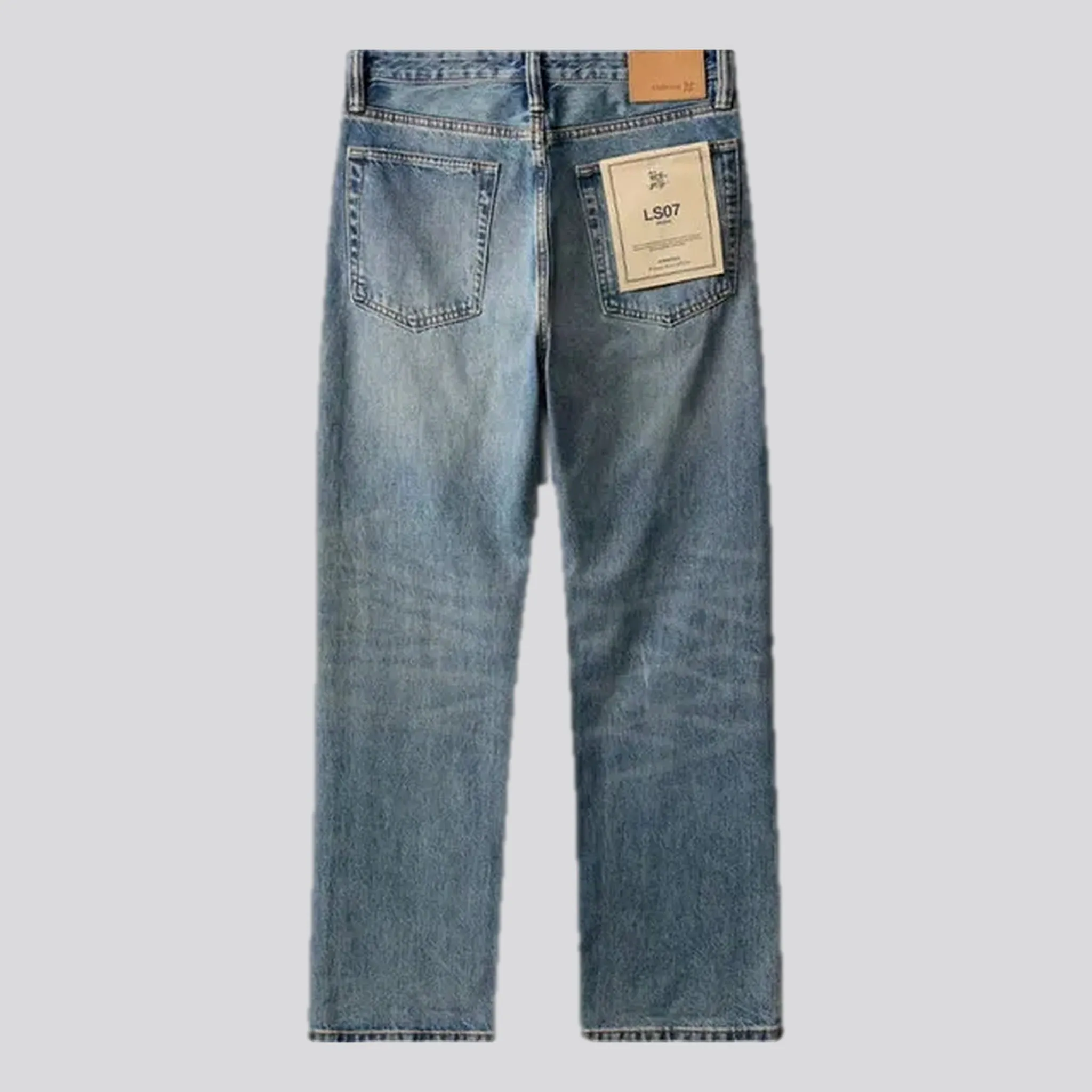 90s style straight fit men's jeans