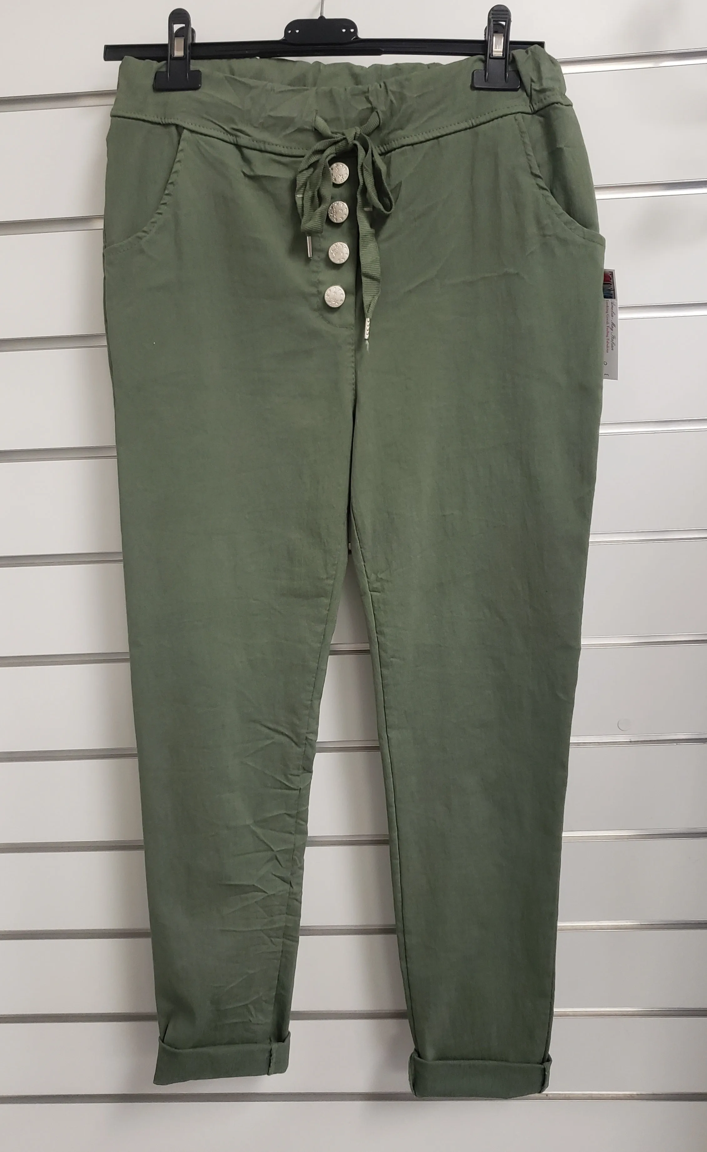 Beatrice- Studded fly detail pants