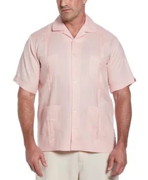 Big & Tall 100% Linen Classic Guayabera Shirt - Short Sleeve