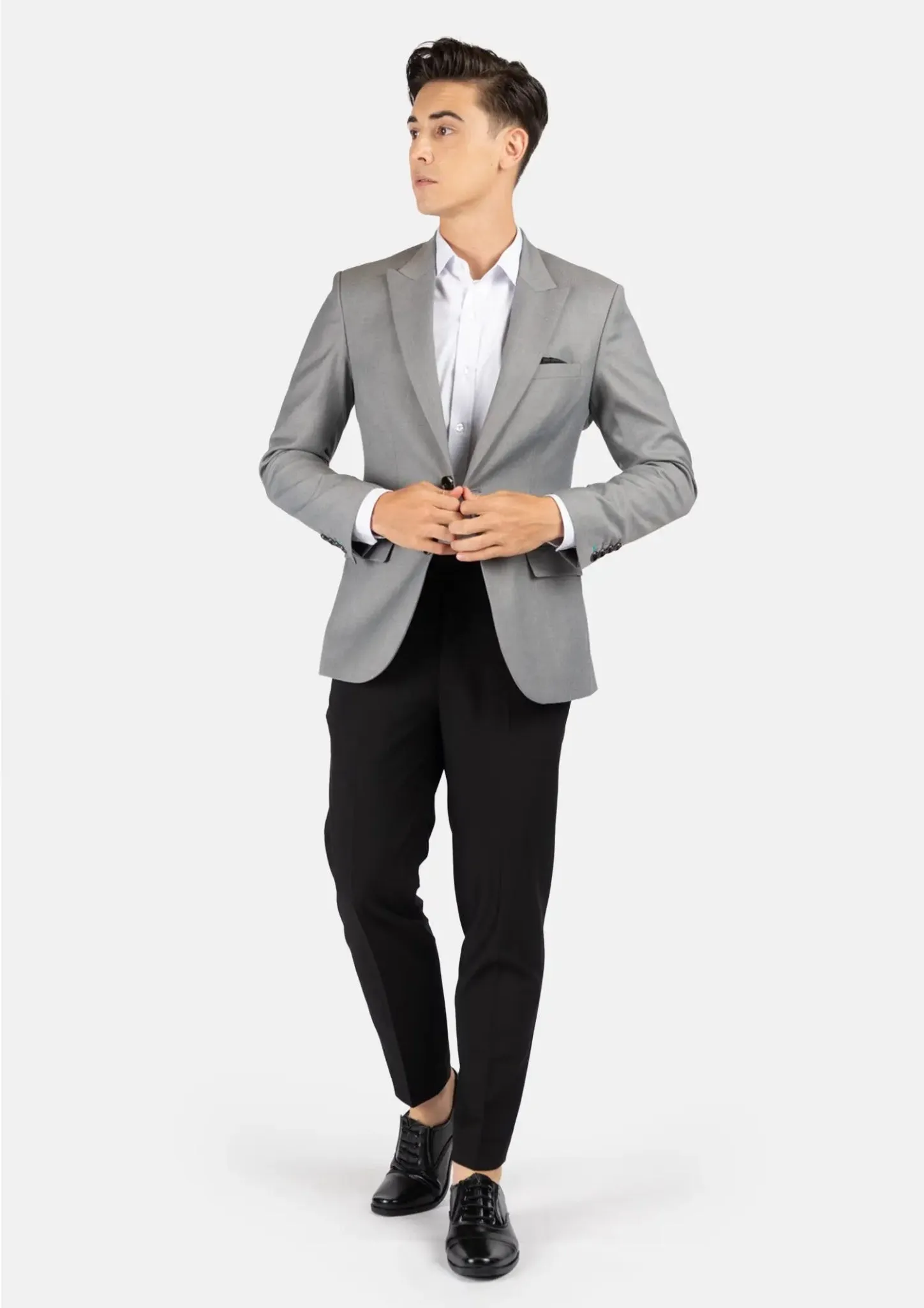 Bryant Light Grey Twill Jacket