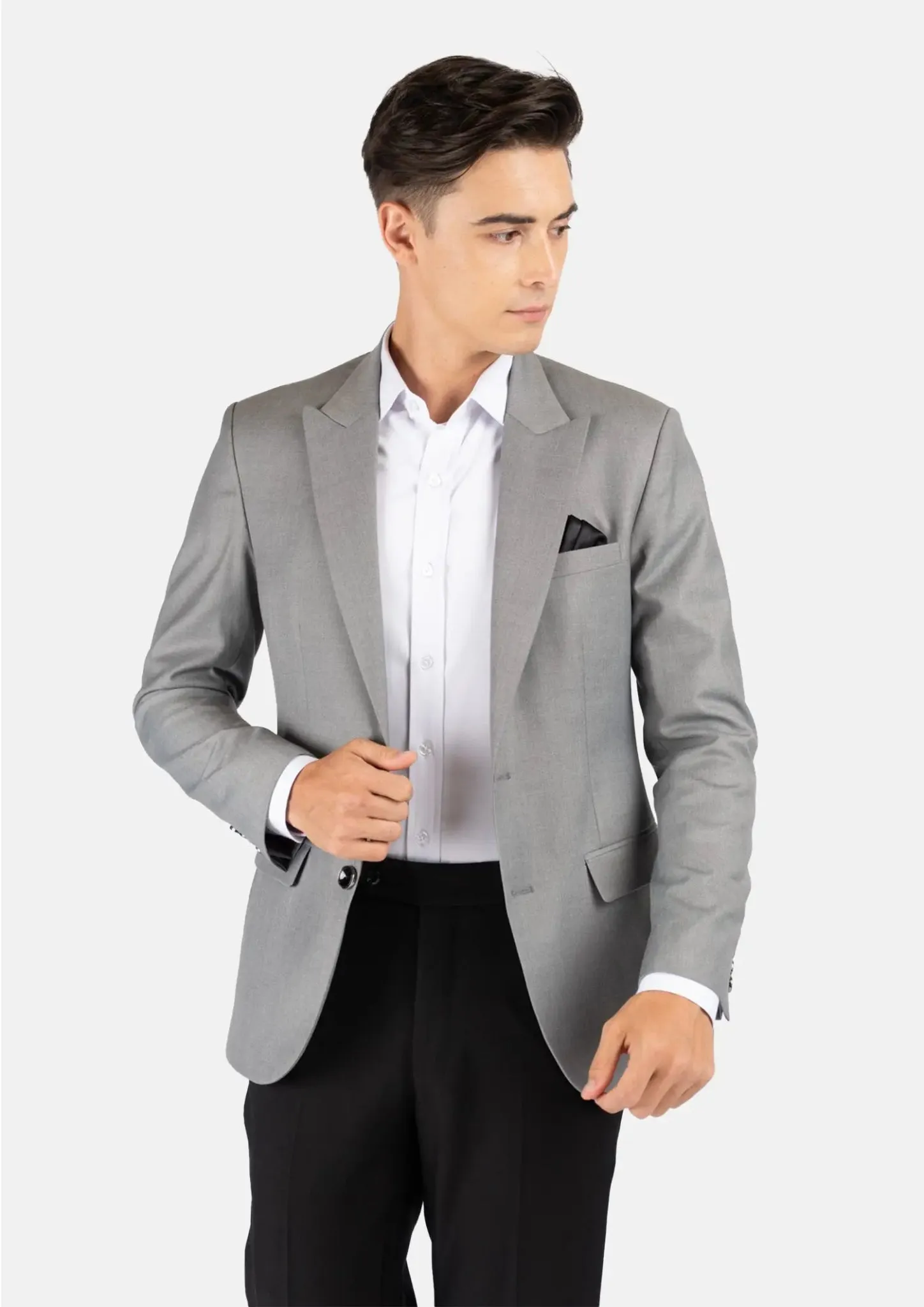 Bryant Light Grey Twill Jacket