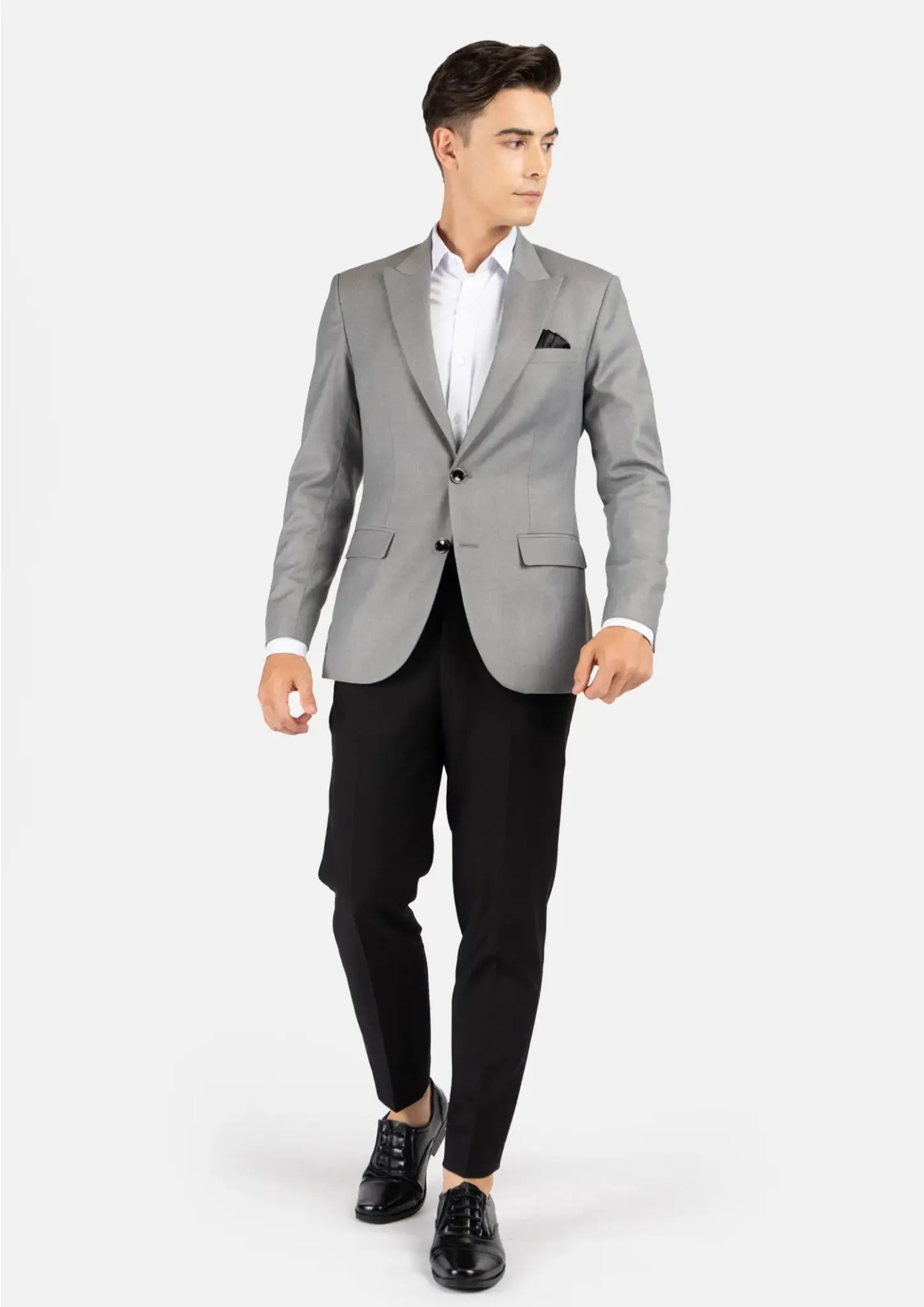 Bryant Light Grey Twill Jacket