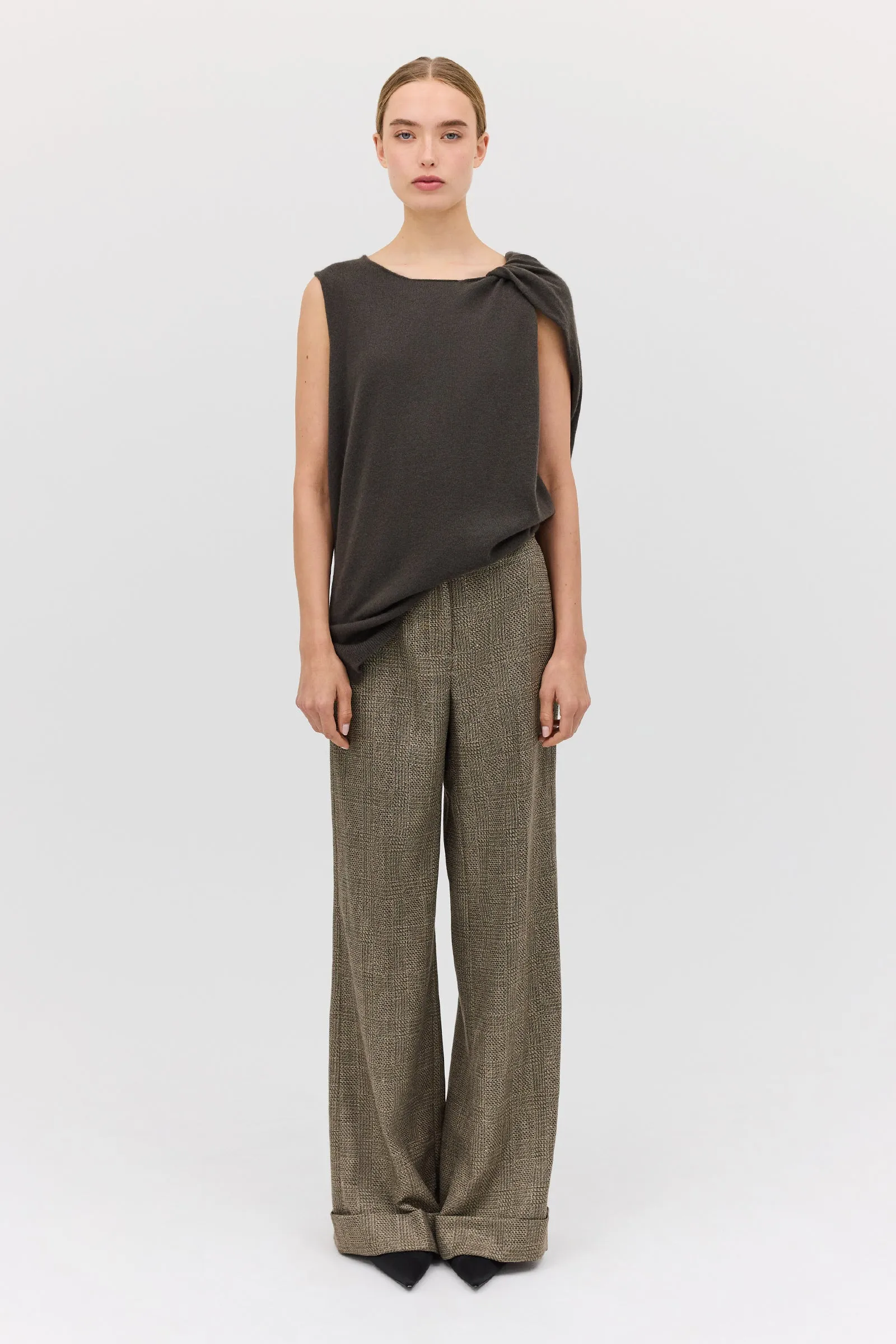 CLAY CHECK WOOL CLARION PANT