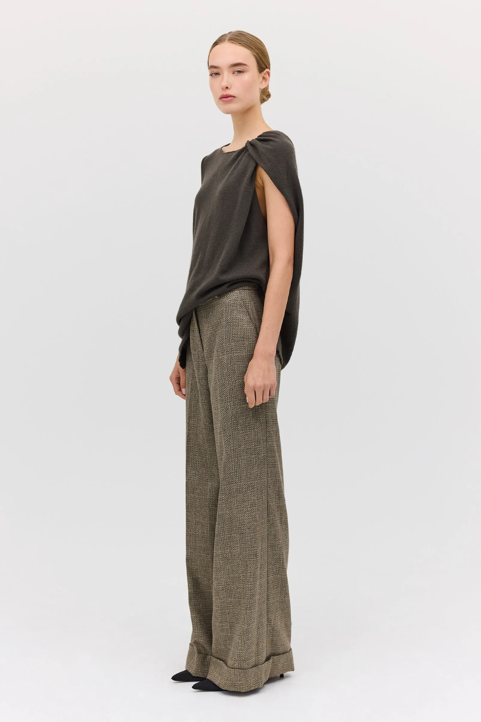 CLAY CHECK WOOL CLARION PANT