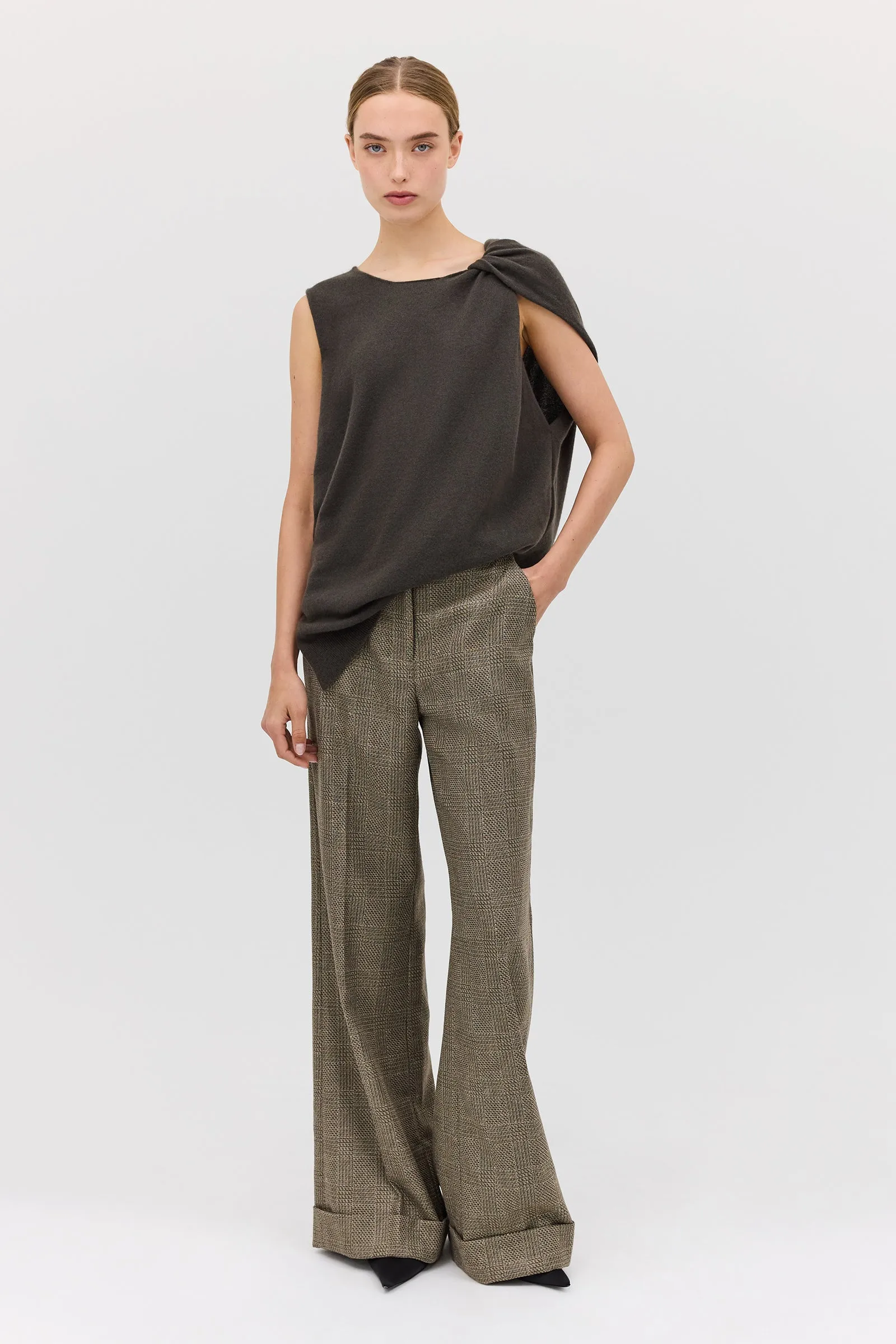 CLAY CHECK WOOL CLARION PANT
