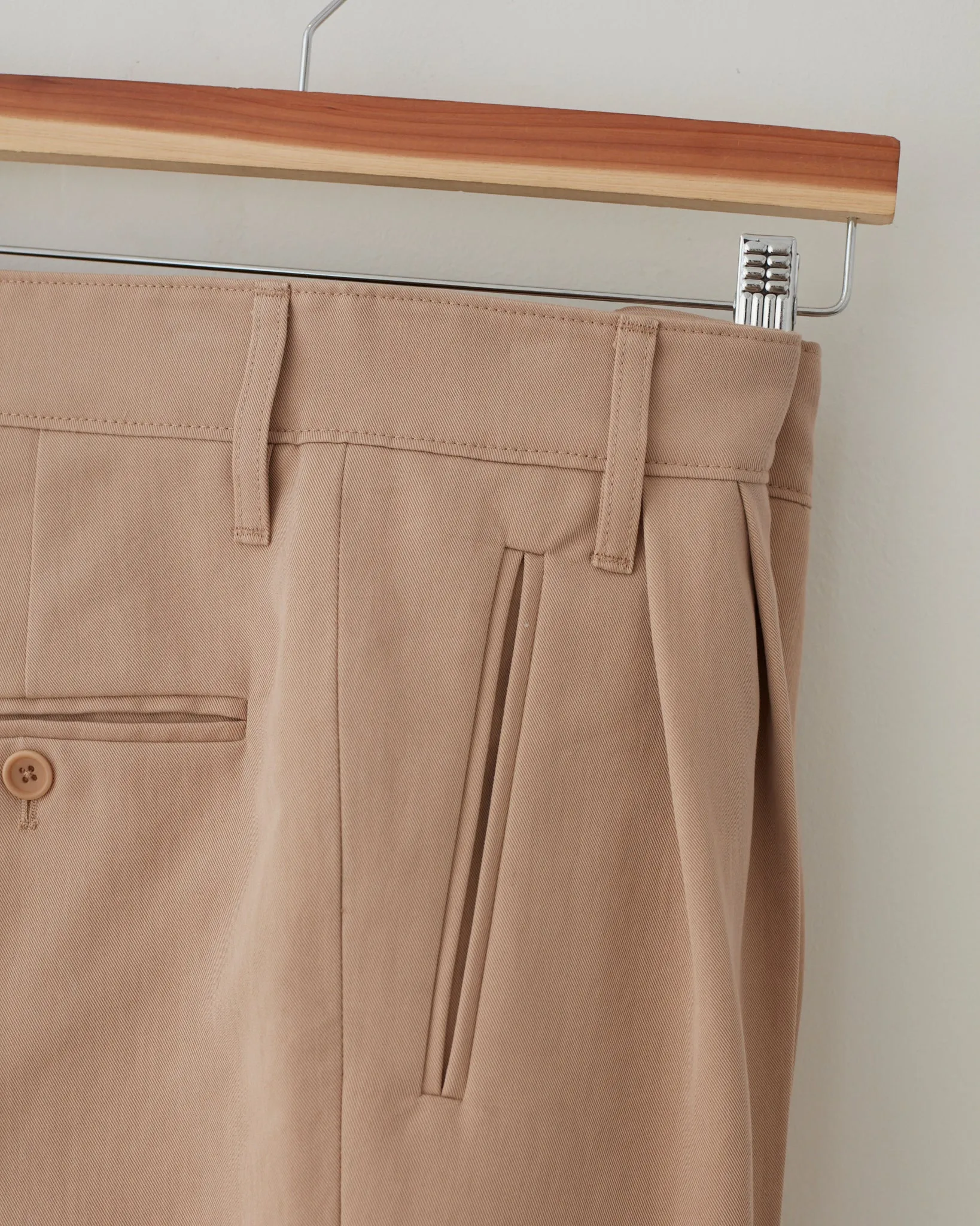 Cotton/Silk Pleat Pants
