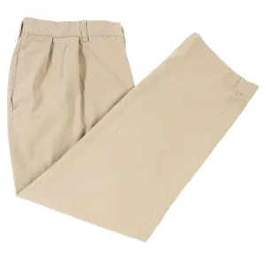 CURRENT Polo Ralph Lauren Tan Cotton Twill Unlined Classic Fit Pleated Pants 38W