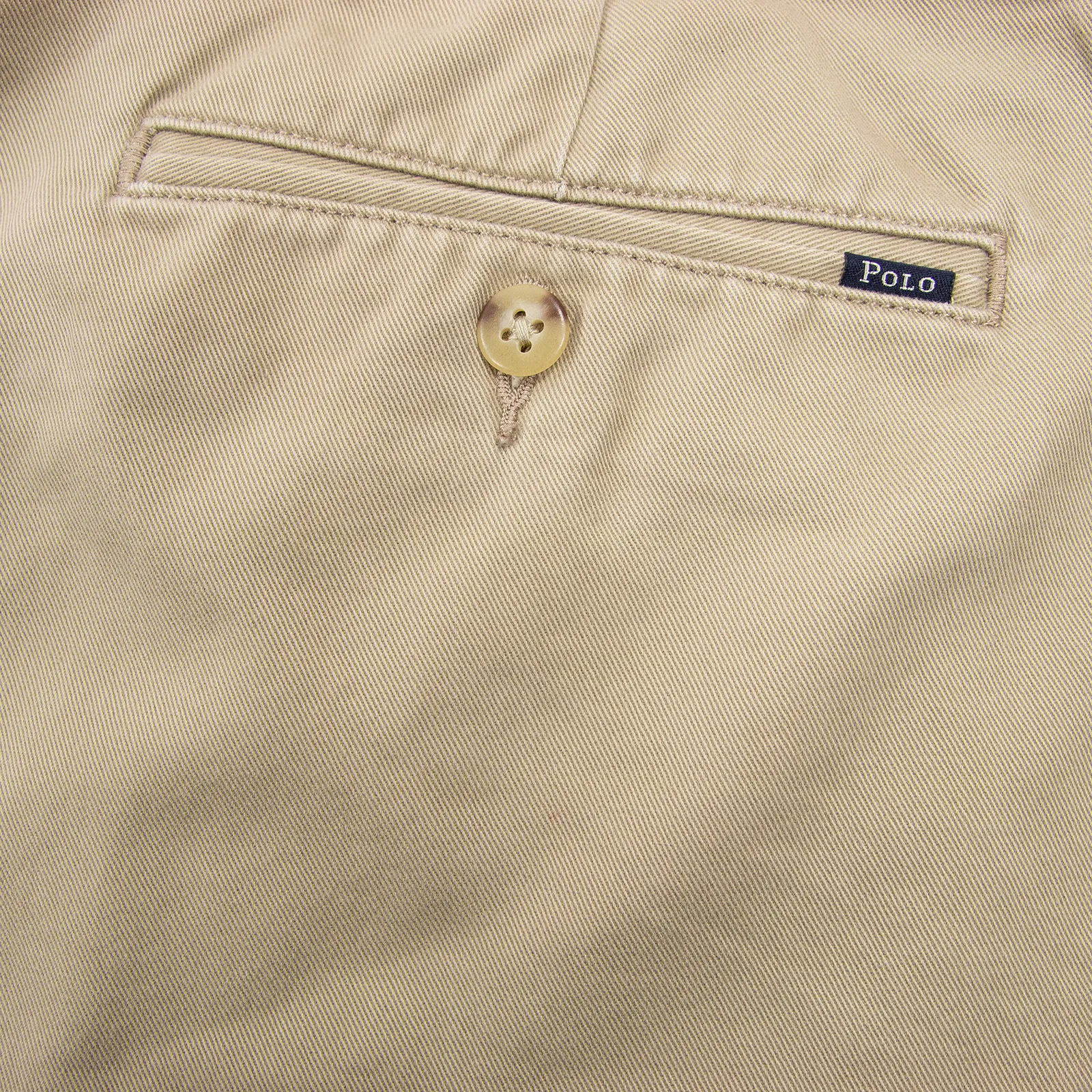 CURRENT Polo Ralph Lauren Tan Cotton Twill Unlined Classic Fit Pleated Pants 38W