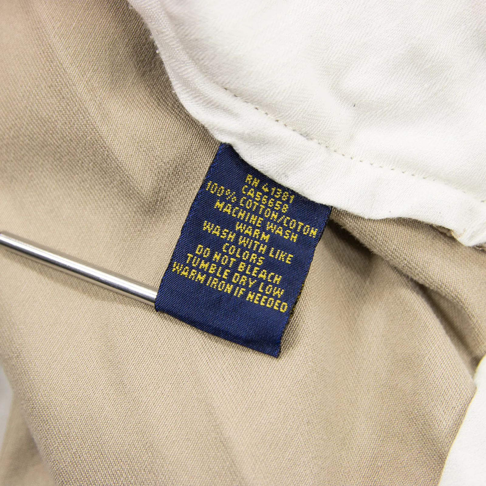 CURRENT Polo Ralph Lauren Tan Cotton Twill Unlined Classic Fit Pleated Pants 38W