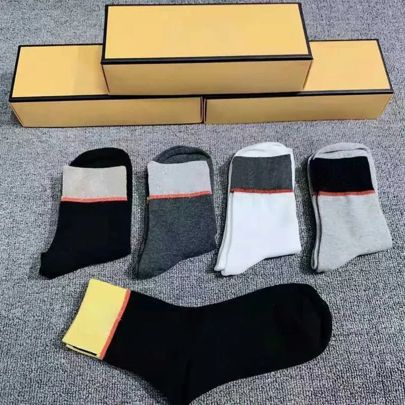Designer womens mens foot socks five brands of luxurys sports Stockings Sock winter net letter knit sock cotton with boxes