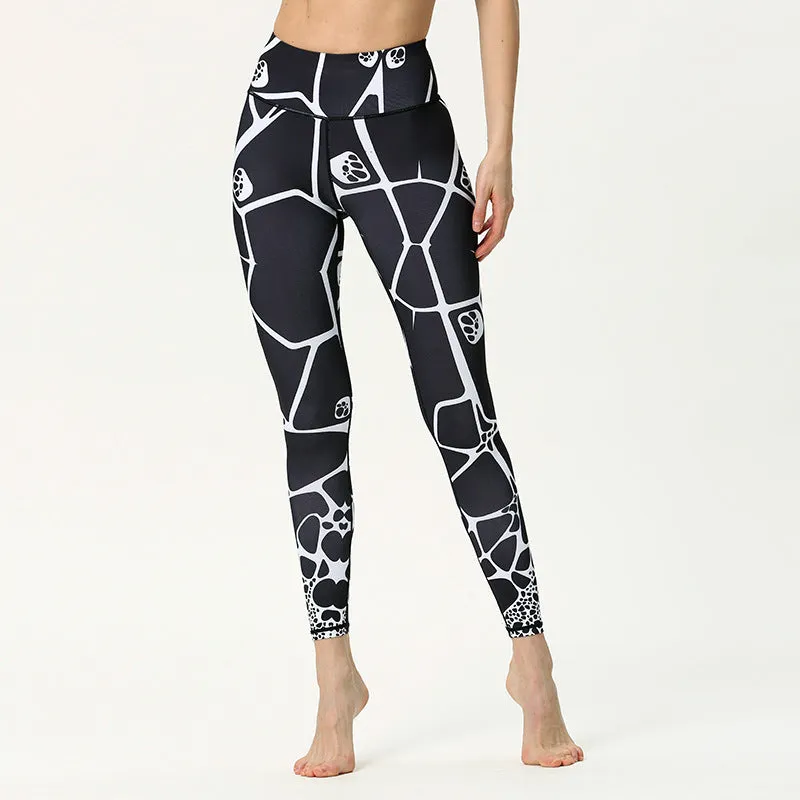 Eco Friendly  Sports Workout Yoga Black Leggings Pants For Fitness