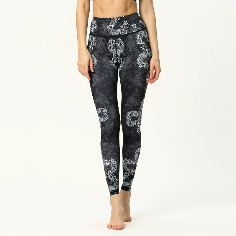 Eco Friendly  Sports Workout Yoga Black Leggings Pants For Fitness