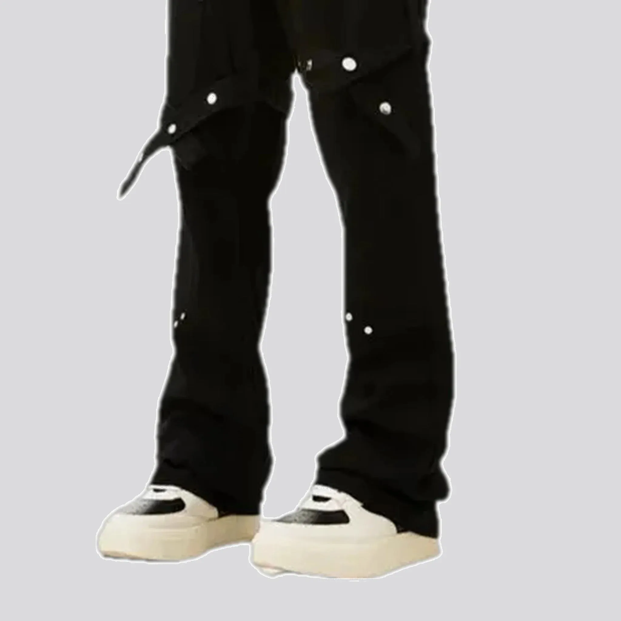 Embellished men's denim pants
