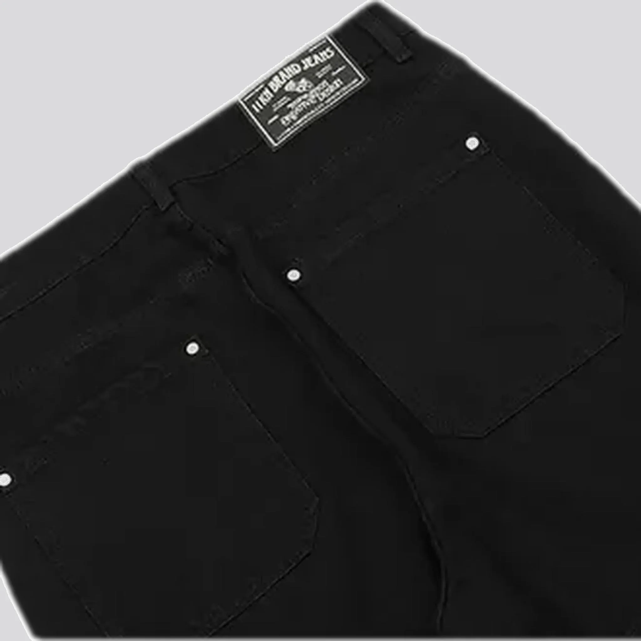 Embellished men's denim pants
