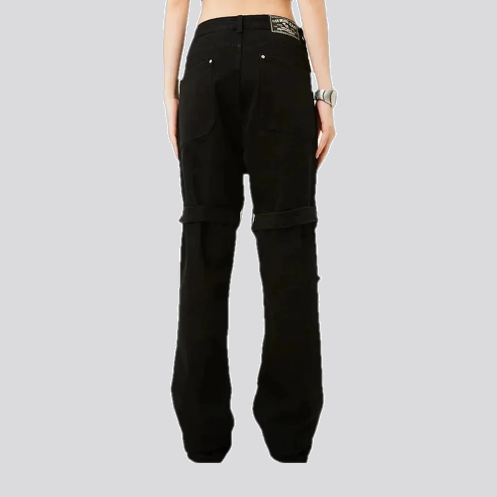 Embellished men's denim pants