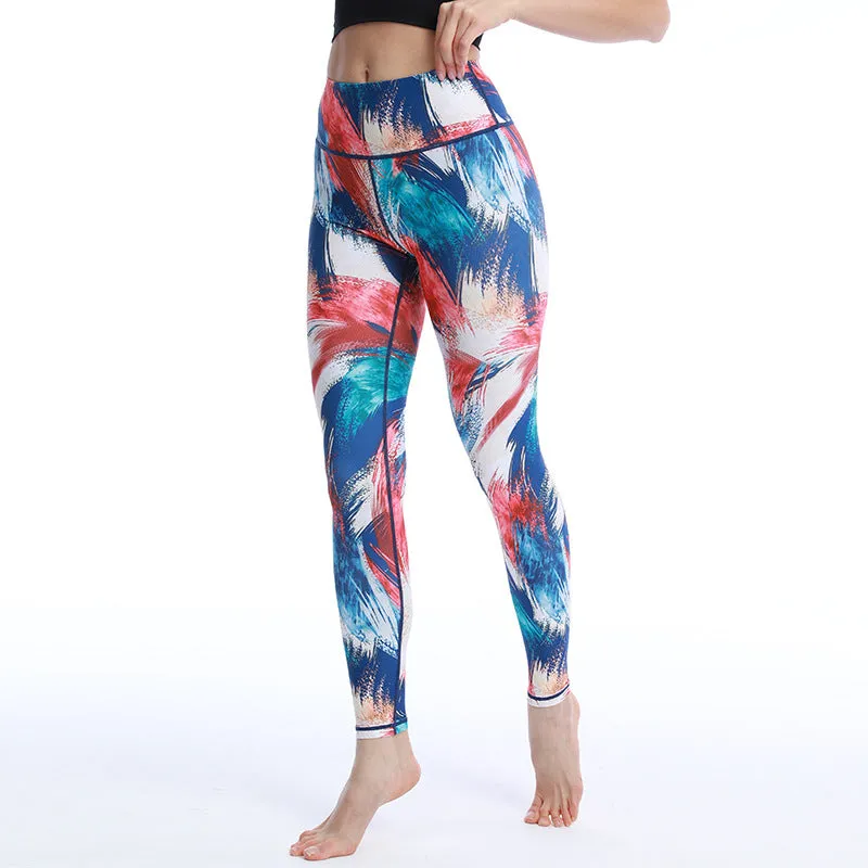 Fashion Workout Gym Sports Fitness Yoga  Floral Animal Print Leggings Pants
