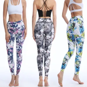 Fashion Workout Gym Sports Fitness Yoga  Floral Animal Print Leggings Pants