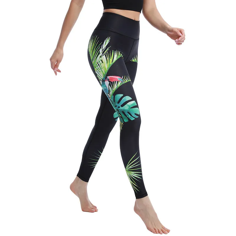 Fashion Workout Gym Sports Fitness Yoga  Floral Animal Print Leggings Pants