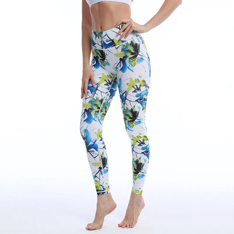 Fashion Workout Gym Sports Fitness Yoga  Floral Animal Print Leggings Pants