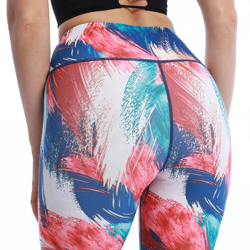 Fashion Workout Gym Sports Fitness Yoga  Floral Animal Print Leggings Pants
