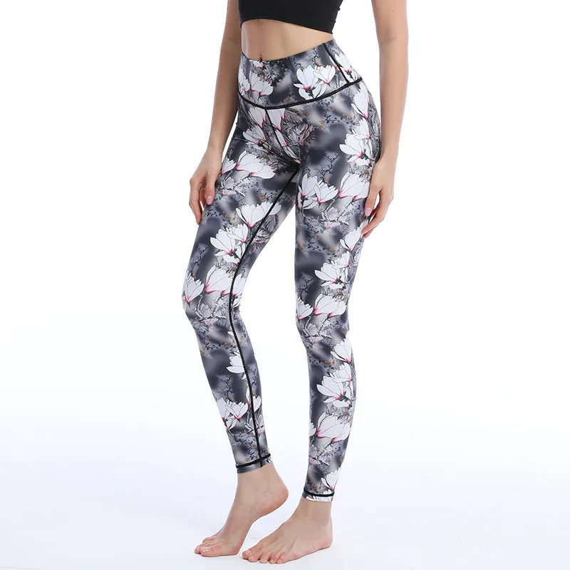 Fashion Workout Gym Sports Fitness Yoga  Floral Animal Print Leggings Pants