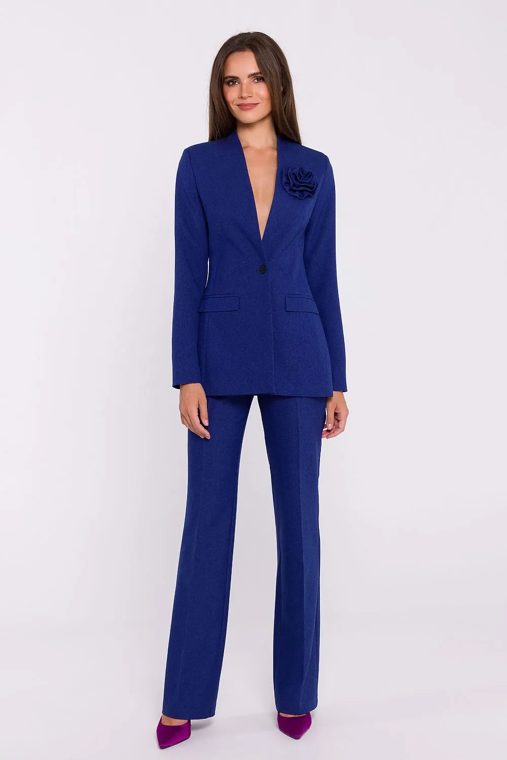 Flared High-Rise Trousers Elegance
