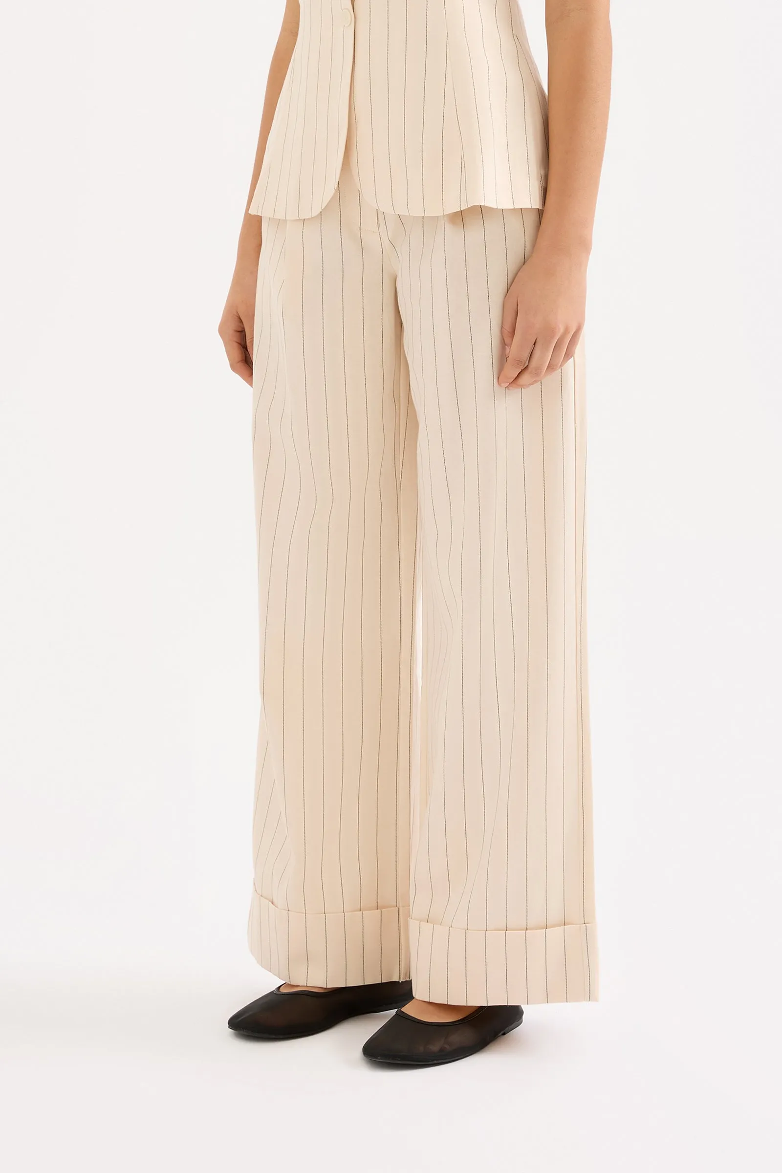 IRVING PINSTRIPE PANT