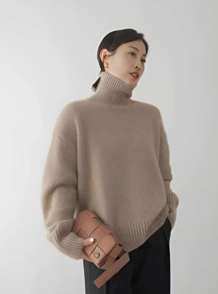 LENA™ | CASHMERE TURTLENECK JUMPER