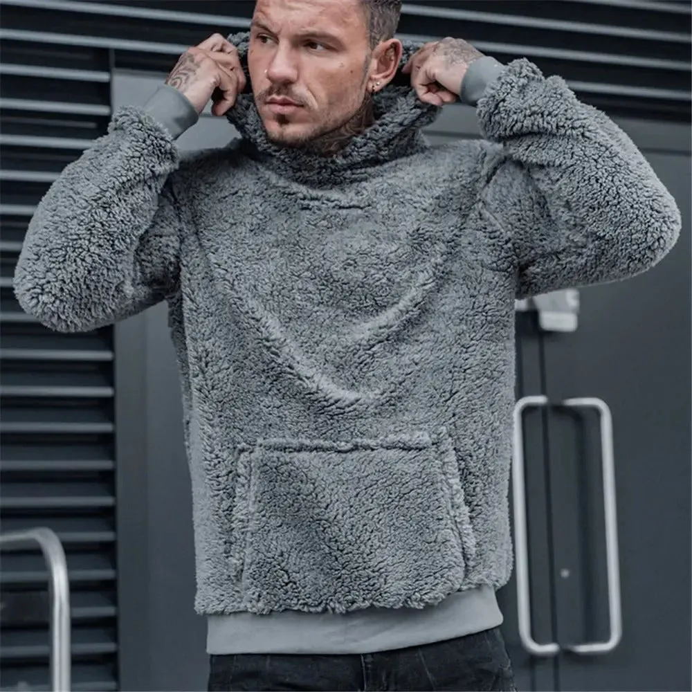 Liam - Cozy fleece hoodie with patch pocket