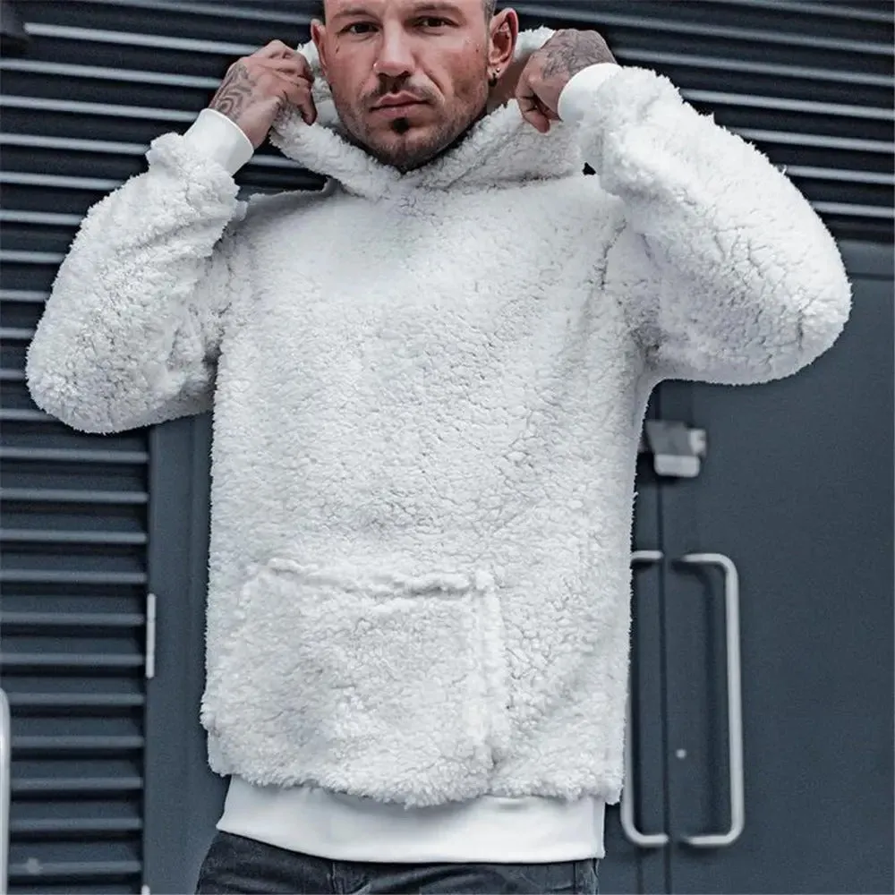 Liam - Cozy fleece hoodie with patch pocket