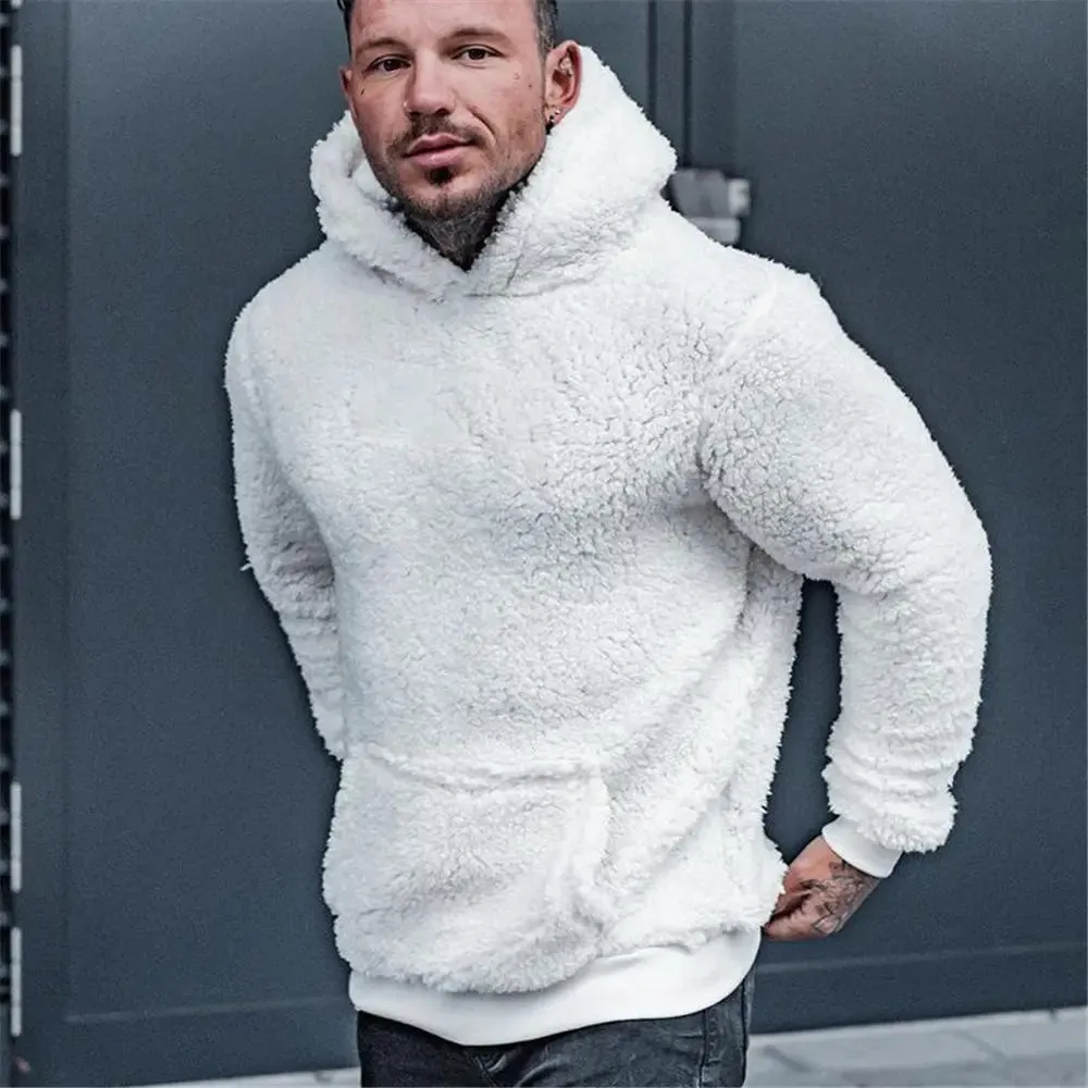 Liam - Cozy fleece hoodie with patch pocket