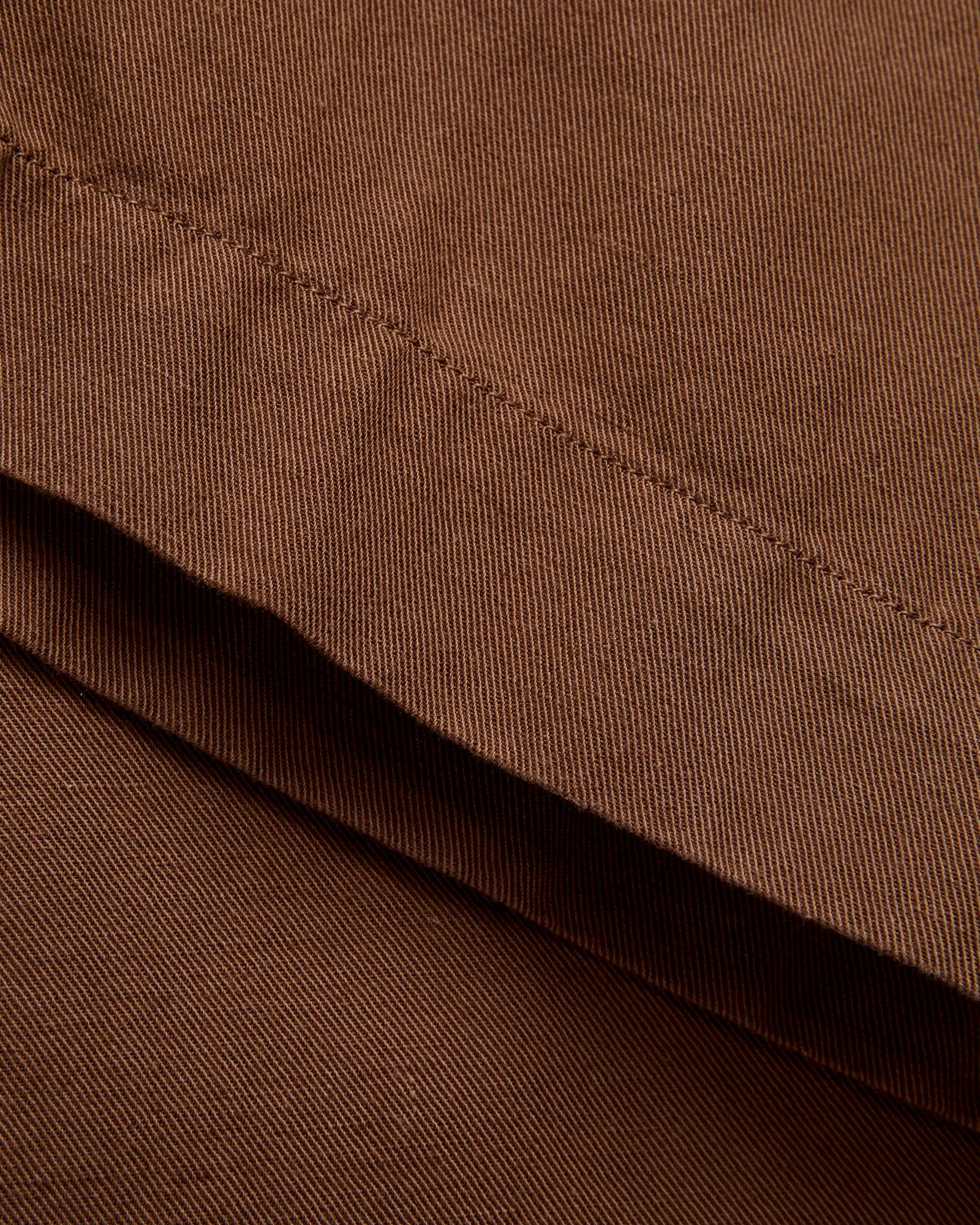 Linen Pleated Chino in Churro Brown
