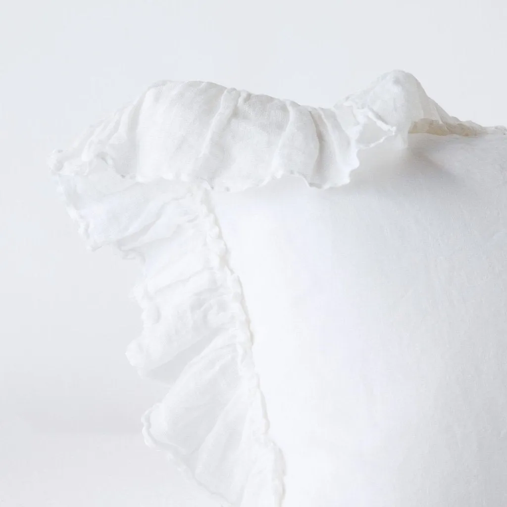 Linen Whisper King Sham - White