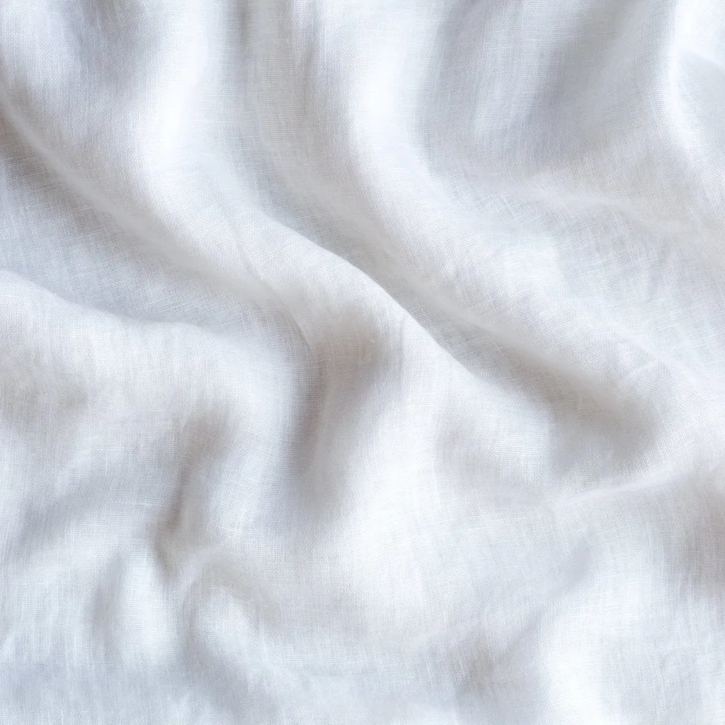 Linen Whisper King Sham - White