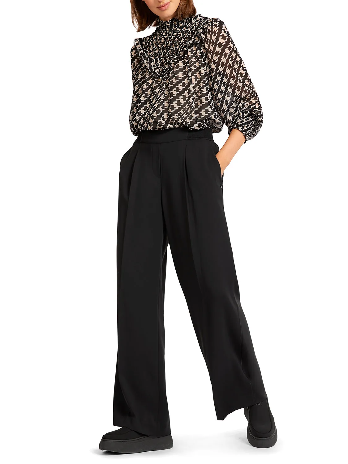 MarcCain Pants With Wide Leg UC8119W56
