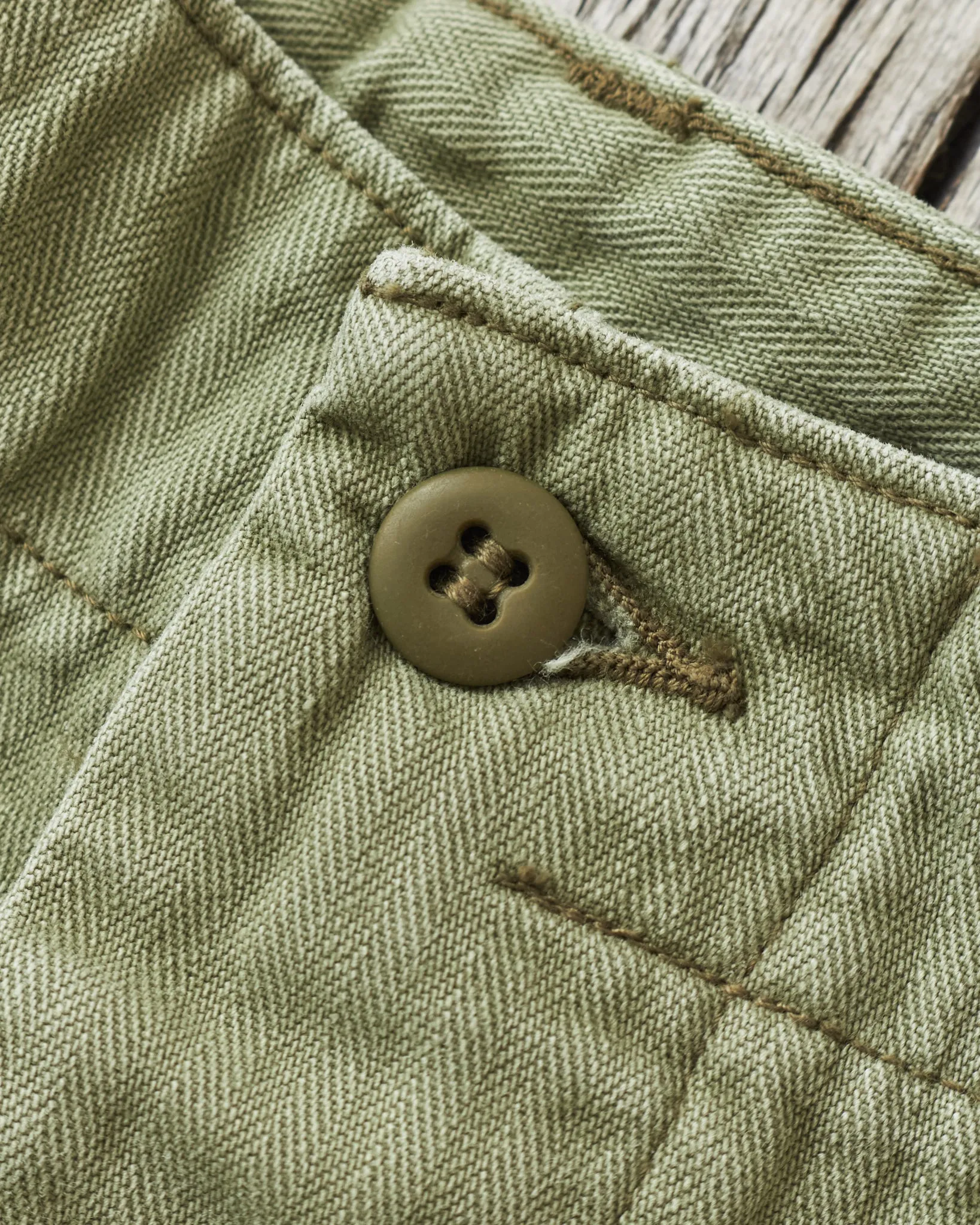 OrSlow 7103 Herringbone Twill Summer Fatigue Shorts Green