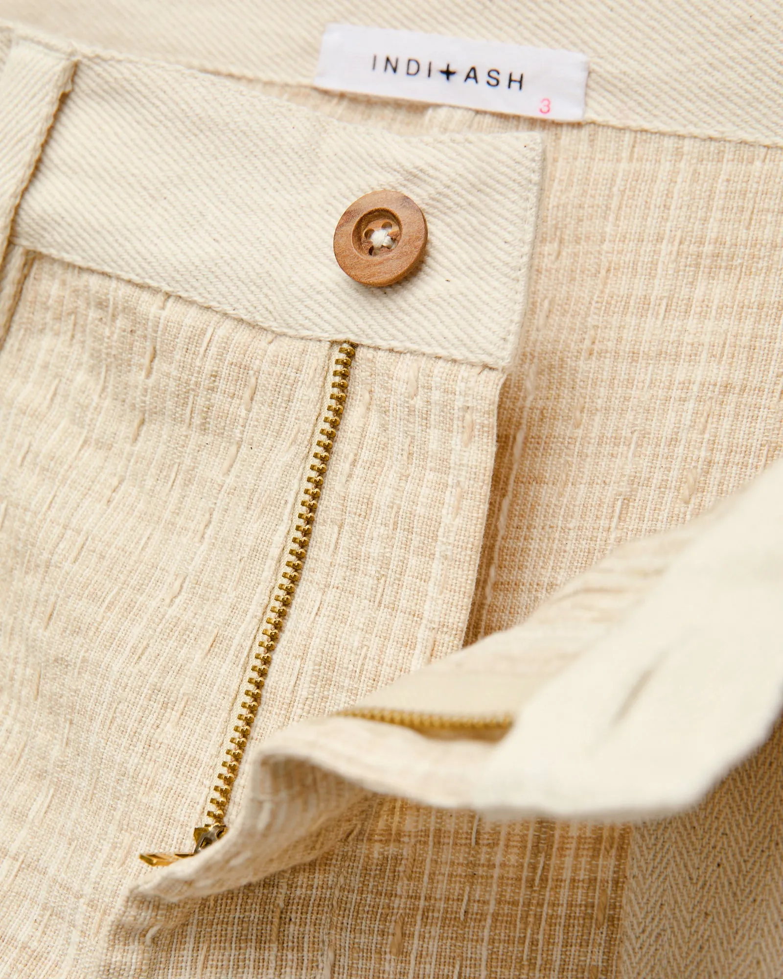 Patchwork Stitch Isaac Pants in Natural Oat Spacedye