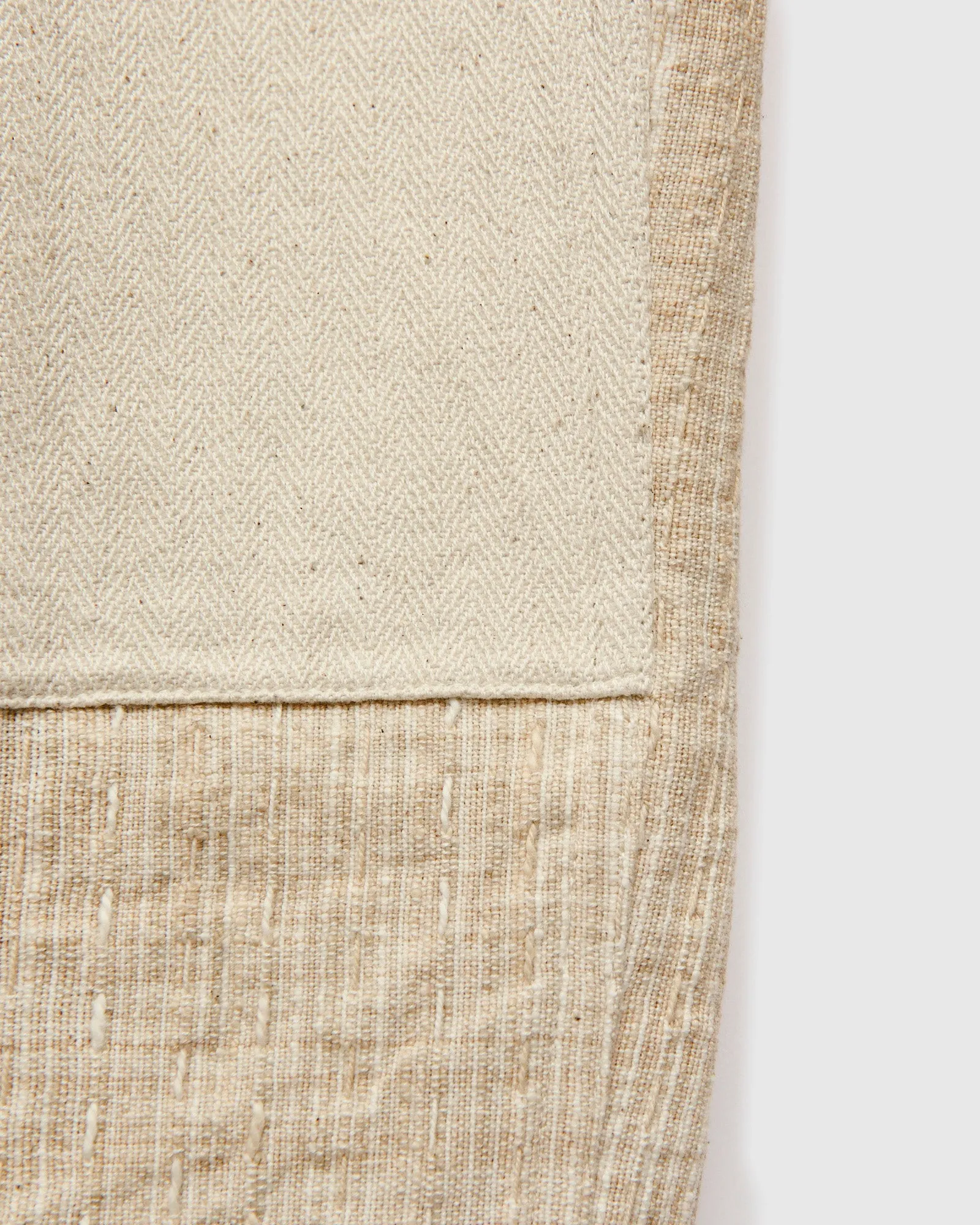 Patchwork Stitch Isaac Pants in Natural Oat Spacedye
