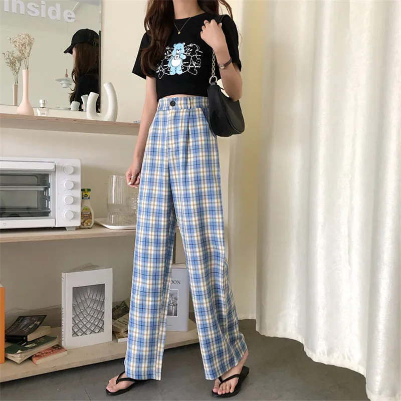 "SIX COLOR PLAID CASUAL" PANTS N110509