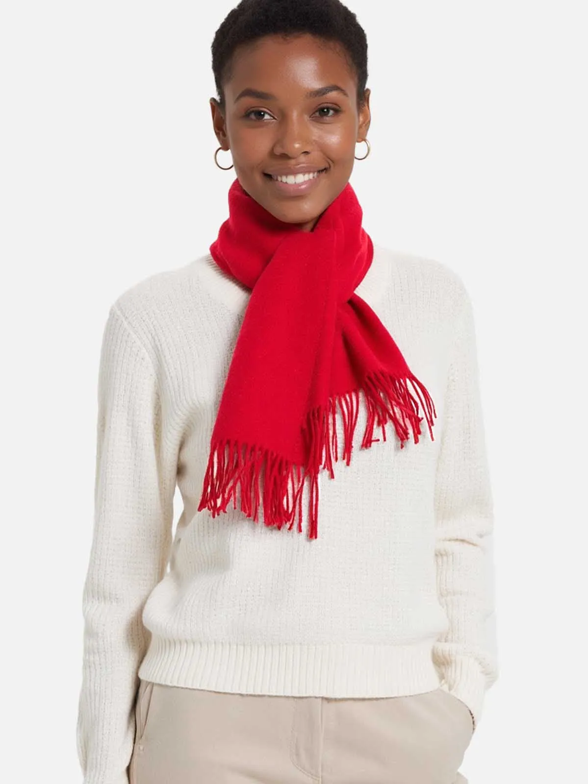Red Cashmere Scarf