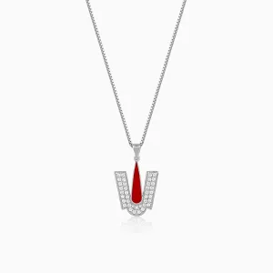 Silver Lord Balaji Tilak Pendant With Box Chain For Him
