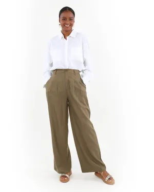 Twill Flared Pants