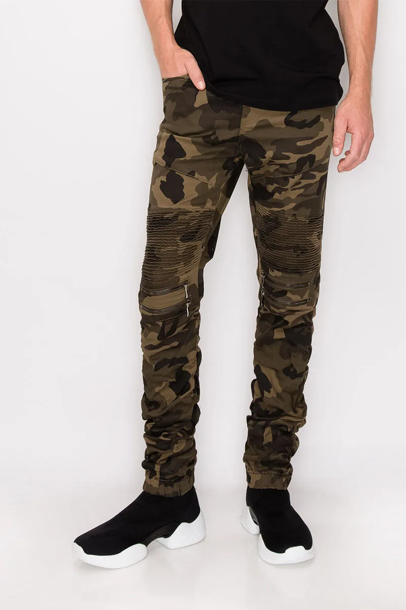 Twill Stacked Jogger Pants