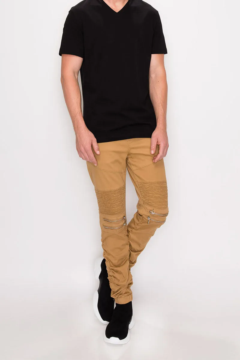 Twill Stacked Jogger Pants