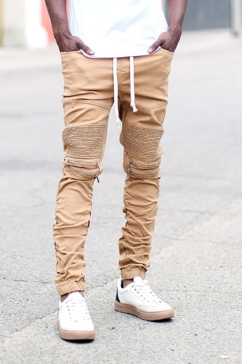 Twill Stacked Jogger Pants